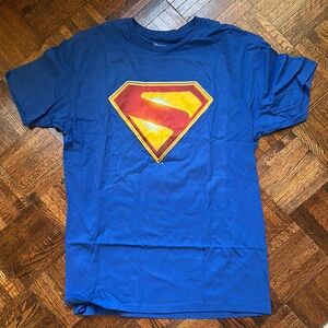 Brand New DC Superman Blue T-Shirt Size Large